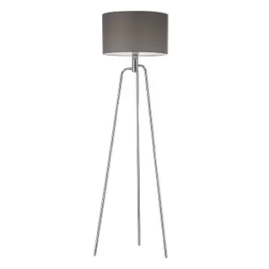Image of Village at Home Jerry Floor Lamp, Chrome & Silver