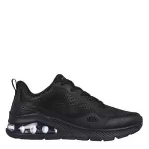 Image of Skechers Mesh Overlay Lace Up Sneaker W - Black