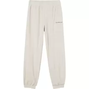 Image of Calvin Klein Jeans Monogram Towelling Jog Pants - Beige