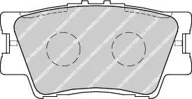 Image of Ferodo FDB1892 Brake Pad Set Front Axle Premier Car