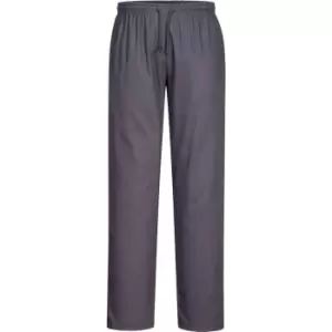 Image of Portwest C070 Drawstring Chef Trousers Slate Grey 4XL 31"