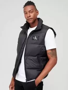 Image of Calvin Klein Jeans Essentials Down Vest - Black, Size L, Men