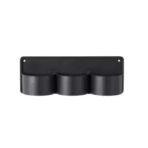 Image of Como 3 Wall Planters Black
