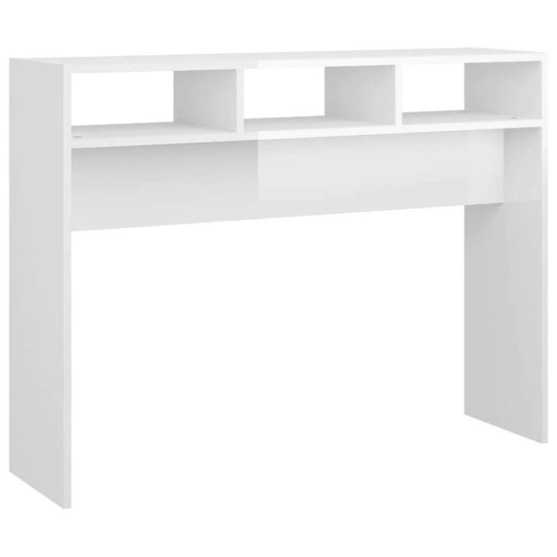 Image of VIDAXL Console Table High Gloss White 105x30x80cm Engineered Wood Vidaxl 8720286606513
