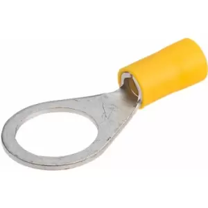 Image of Yellow 12mm Ring Terminal Pack of 100 - Truconnect