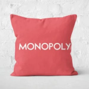 Image of Monopoly Pattern Square Cushion - 40x40cm - Soft Touch