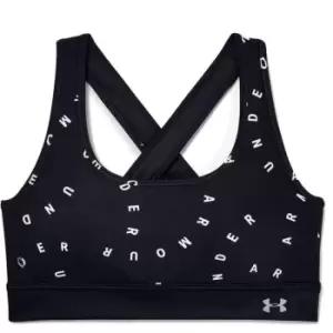 Image of Under Armour Mid Crossback Sports Bra Womens - Black