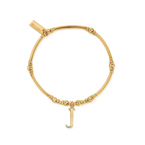 Image of ChloBo Gold Iconic Initial Bracelet - Letter J