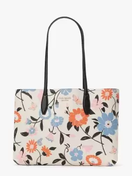 Image of All Day Floral Garden Large Tote - Cream - One Size