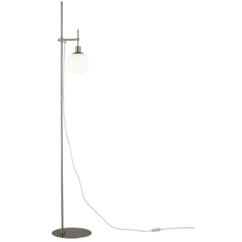 Image of Maytoni Lighting - Erich Floor Lamp Nickel, 1 Light, E14