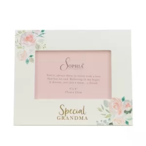 Image of Peaches & Cream MDF Photo Frame 6" x 4" Special Grandma