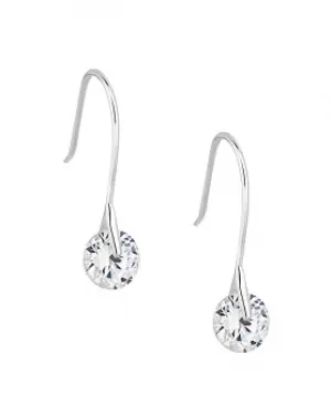 Image of Simply Silver Sterling Silver Cubic Zirconia Tension Drop Earrings