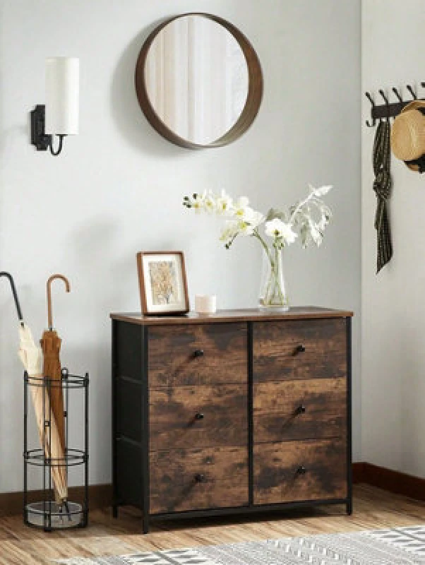 Image of Songmics Vasagle Vanity Table And Stool Set, Dressing Table With Tri-Fold Mirror, 3 Drawers, Makeup Table With Steel Frame