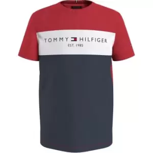 Image of Tommy Hilfiger Essential Colour Block T Shirt - Blue