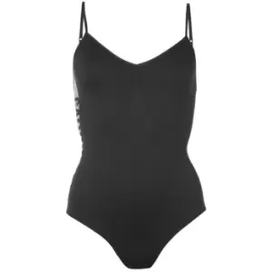 Image of Calvin Klein Logo Bodysuit - Black