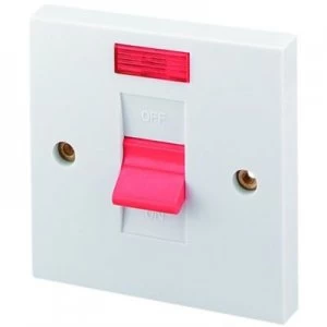 Image of Wickes 45A Double Pole Switch with Neon