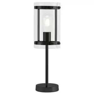 Image of Luminosa Lighting - Table Lamp, 1 Light E27, Matt Black