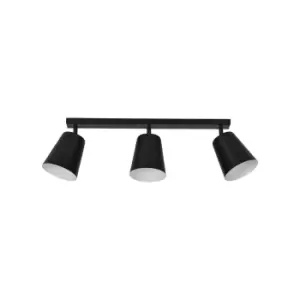 Image of Prism Black/White Ceiling Spotlight Bar 3x E27