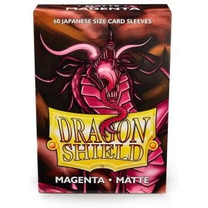 Image of Dragon Shield Magenta Matte Japanese Size Card Sleeves - 60 Sleeves