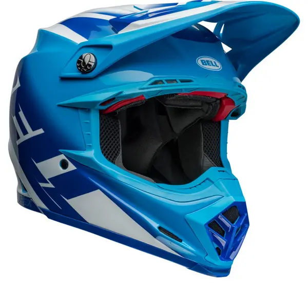 Image of Bell Moto-9S Flex Rail Blue Offroad Helmet Size M
