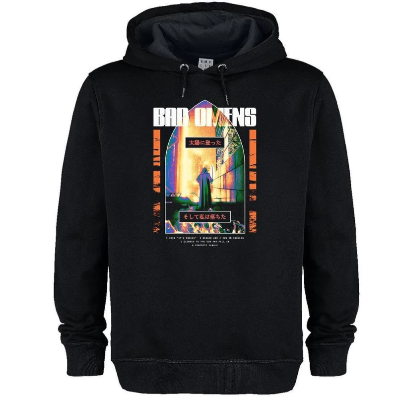 Image of Amplified Mens Arch Bad O Hoodie in Black Size: XS Black Male XS