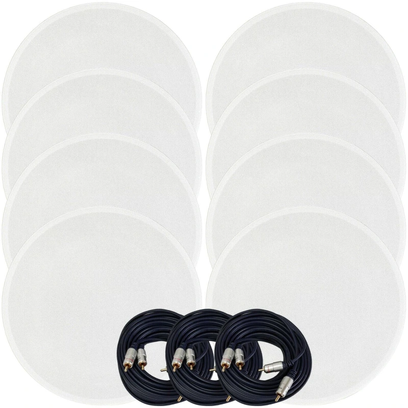 Image of Loops Active Bluetooth 8x Ceiling Speaker Kit 50W Wireless HiFi Audio Streaming System Multi unisex