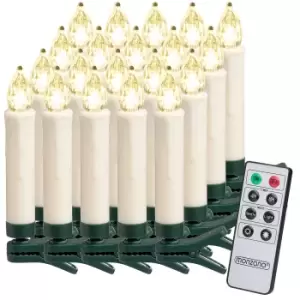 Image of LED Christmas Tree Candles 20Pcs Warm White