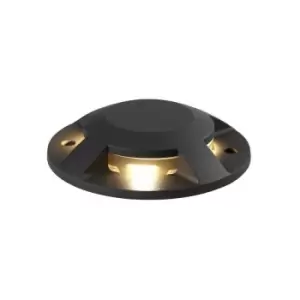 Image of Luminosa Lighting - Inground Driveover 4 Light, 4 x 3W LED, 3000K, 256lm, IP67, IK10, Anthracite