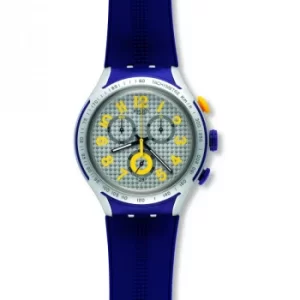 Image of Unisex Swatch Irony X-Lite -Yellow Pusher Chronograph Watch