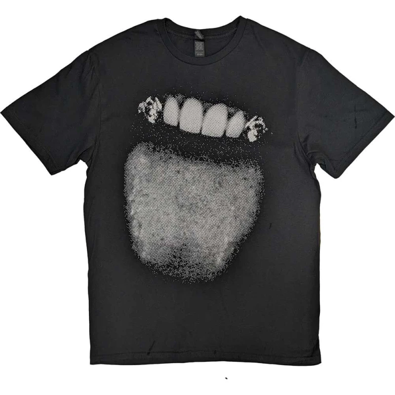 Image of Post Malone Mens Fangs 2023 Tour Dates T-Shirt in Black Size: Medium Black Male M