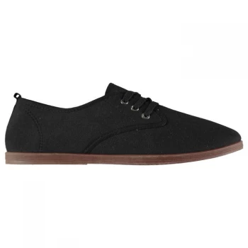 Image of Slazenger Kung Fu Lace Mens Canvas Shoes - Black