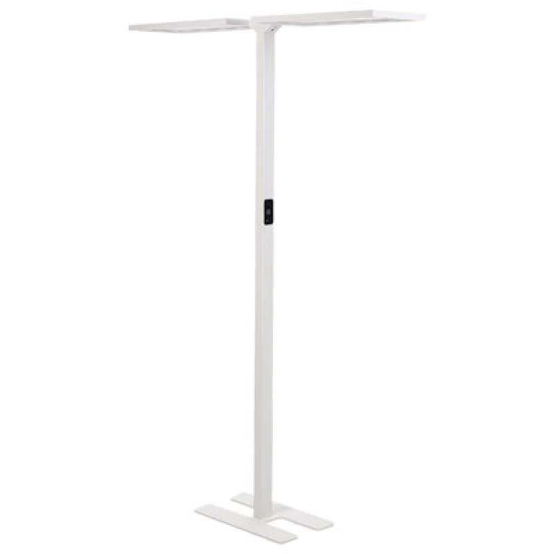 Image of Beliani LED Floor Lamp Sculptor With Motion Sensor Metal White