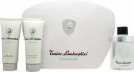 Image of Lamborghini Essenza Gift Set 125ml Eau de Toilette + 150ml Aftershave Balm + 150ml Shower Gel