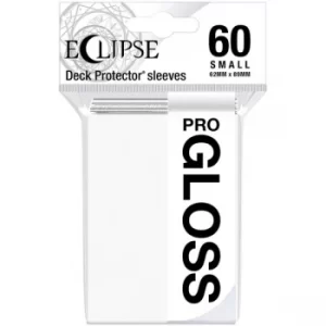 Image of Ultra Pro Eclipse PRO Gloss Arctic White Small Sleeves (60 Sleeves)