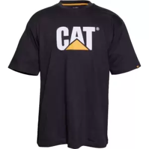 Image of Caterpillar Mens Trademark Logo T-Shirt Black 3XL