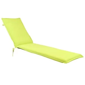 Image of Charles Bentley Garden Sun Lounger Cushions - Green