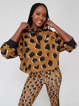 Image of adidas Sportswear Animal Print Hoodie, Multi, Size L, Women