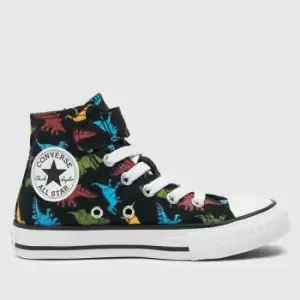 Image of Converse Multi All Star Hi 1v Dinosaurs Boys Junior Trainers