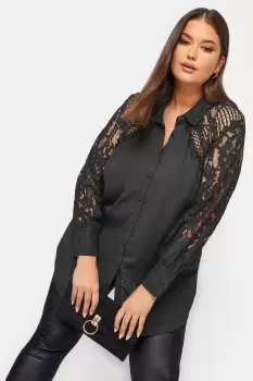Image of Lace Detail Shirt