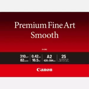 Image of Canon FA-SM2 Premium Fine Art Smooth Paper A2 - 25 Sheets