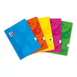 Image of Oxford Soft Touch Stapled A4 Assorted Colours Ref 400088258 Pack 5