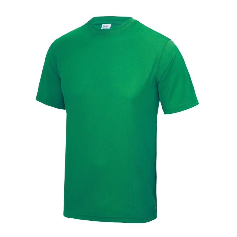 Image of AWDis AWDis Men Just Cool Performance Plain T-Shirt in Green Size: X-Small Green XS Male 5055747892277