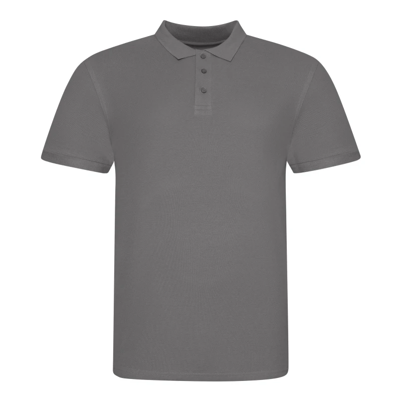 Image of AWDis AWDis Men Just Polos The 100 Polo Shirt in Charcoal Size: Small Charcoal S Male 5059444798054