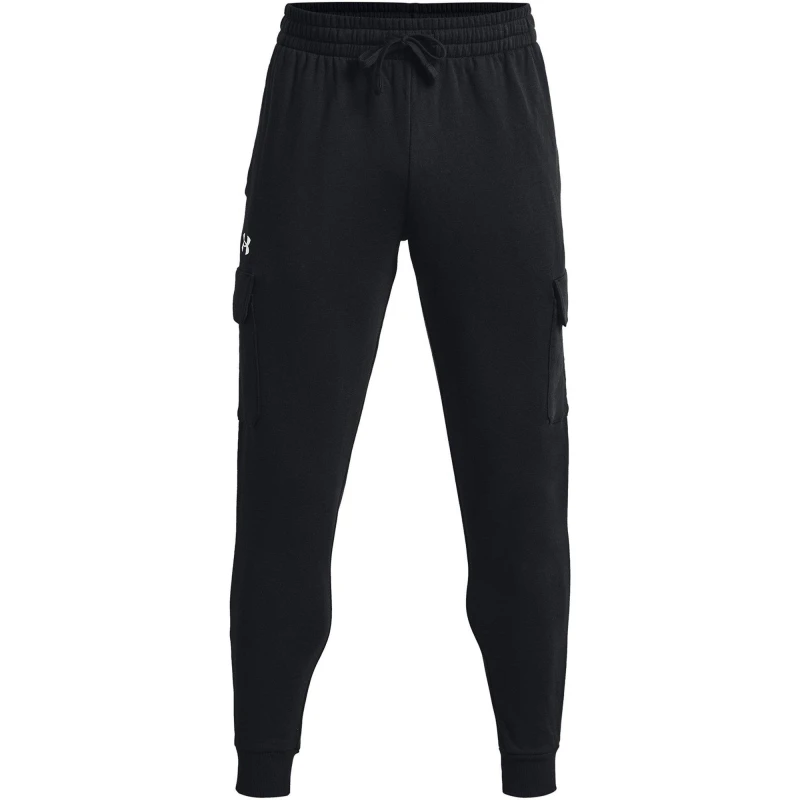 Image of Under Armour UA Rival Fleece Joggers Mens Black/White male S