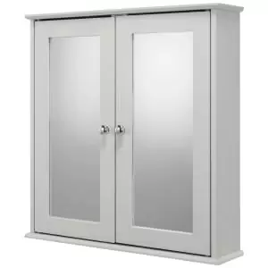 Image of Croydex Ashby Wooden Double Cabinet - Grey
