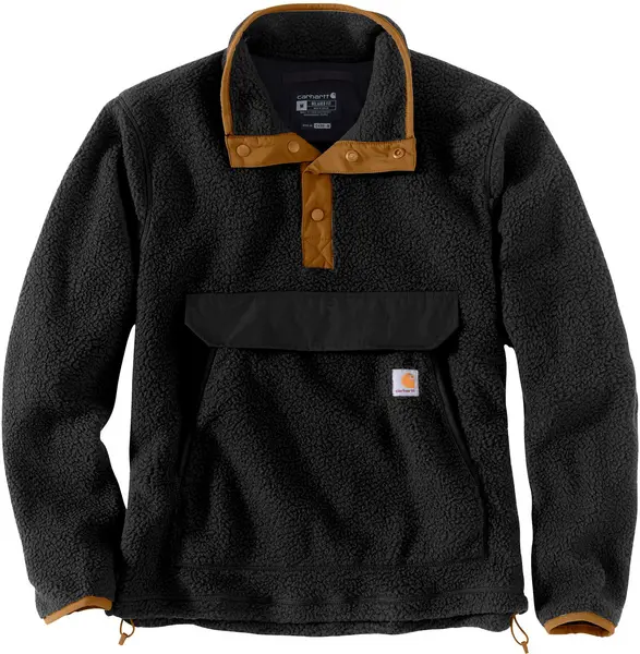Image of Carhartt Relaxed Fit Fleece Pullover, black, Size S