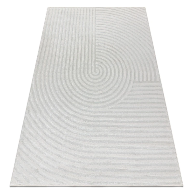 Image of RugsX Carpet Balance 1921 Cream - Geometric, Structural, Glamour 80X150 Cm