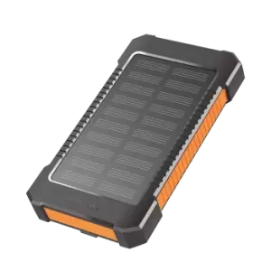 Image of LogiLink Mobile Power Bank, LiPo, 6.000mAh, solar, w/flashlight, black