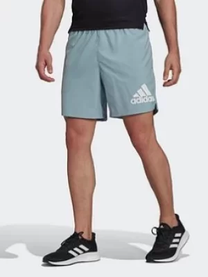 Image of adidas Run It Shorts, Blue, Size S, Men