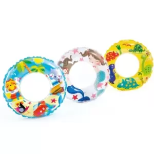 Image of 24" Transparent Printed Inflatable Swim Ring 1 Supplied